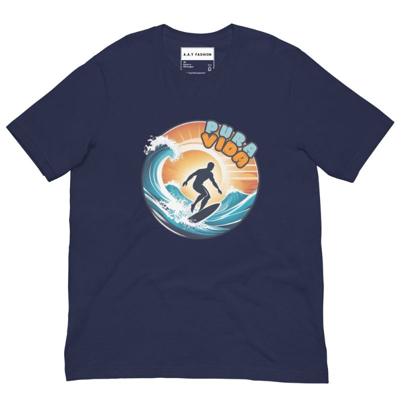 The A.A.Y Pura Vida Unisex Surf Eco T-shirt, Printful