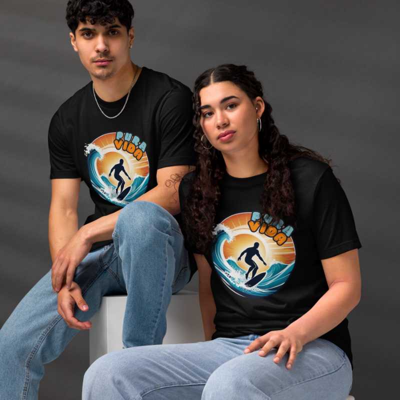 The A.A.Y Pura Vida Unisex Surf Eco T-shirt, Printful
