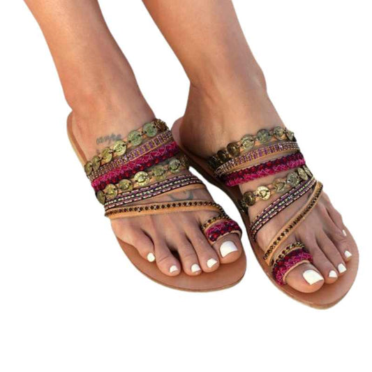 Toe Ring Sandals Boho Style - A.A.Y FASHION