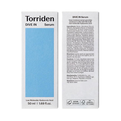 Torriden - DIVE-IN Low Molecular Hyaluronic Acid Serum,Origin Drop