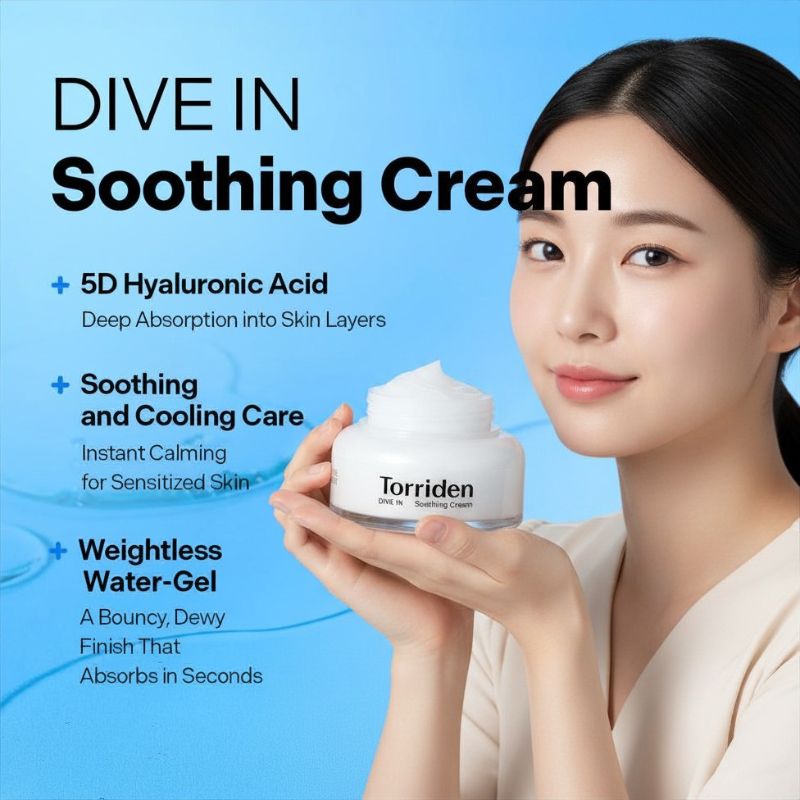 Torriden DIVE-IN Low Molecular Hyaluronic Acid Soothing Cream, BuckyDrop
