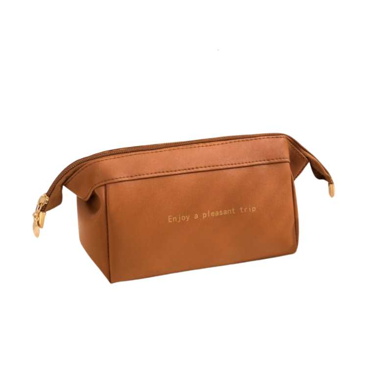 Leather Travel Pouch Toiletry Bag  - A.A.Y FASHION