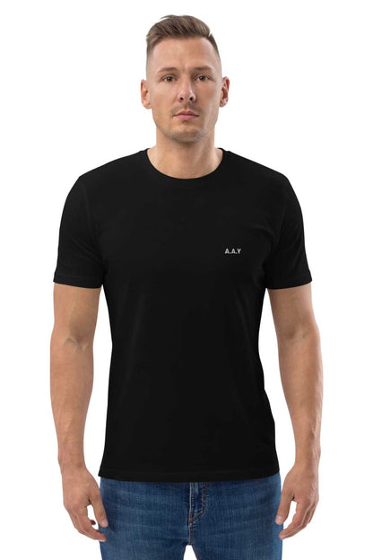 A.A.Y  signature T-Shirt for Men  color Black in Organic Cotton