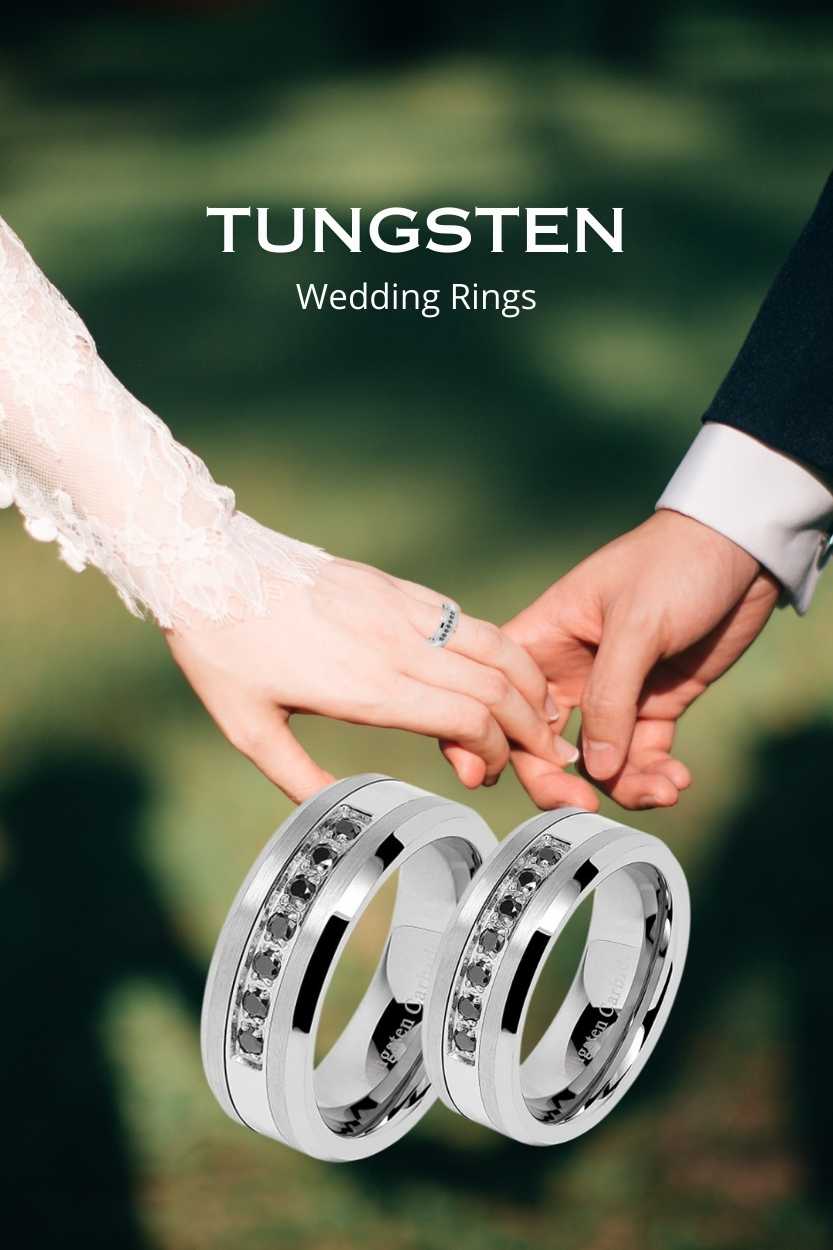 Tungsten Wedding Rings - A.A.Y FASHION