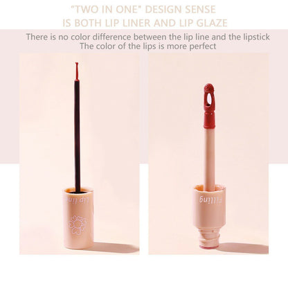 Two-in-One Lipliner + Lip Gloss - Assorted Shades - A.A.Y FASHION