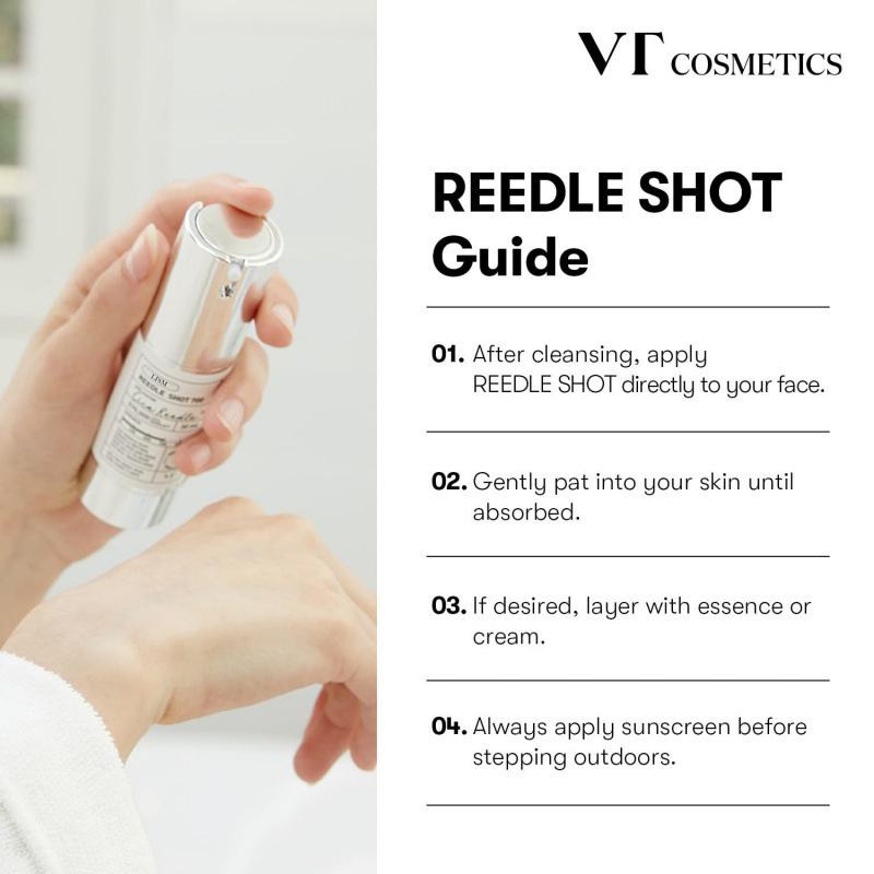 VT COSMETICS CICA Reedle Shot 100  Spicule - Microneedling Serum, Bucky Drop