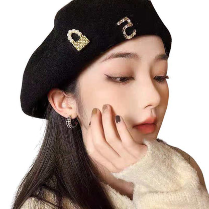 Women's French Beret with golden pins- A.A.Y FASHION