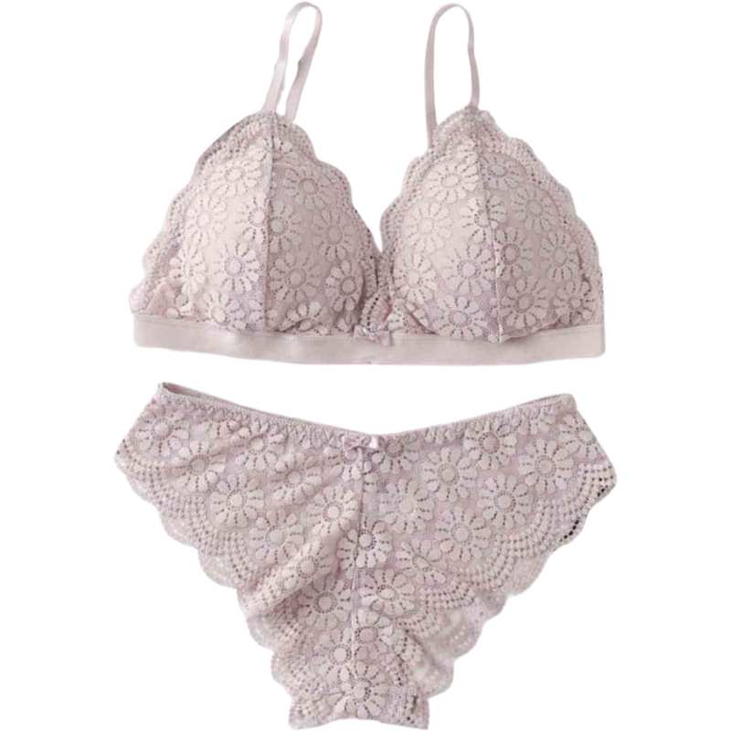 Lingerie Set  French Lace Bralette and Panties - A.A.Y FASHION