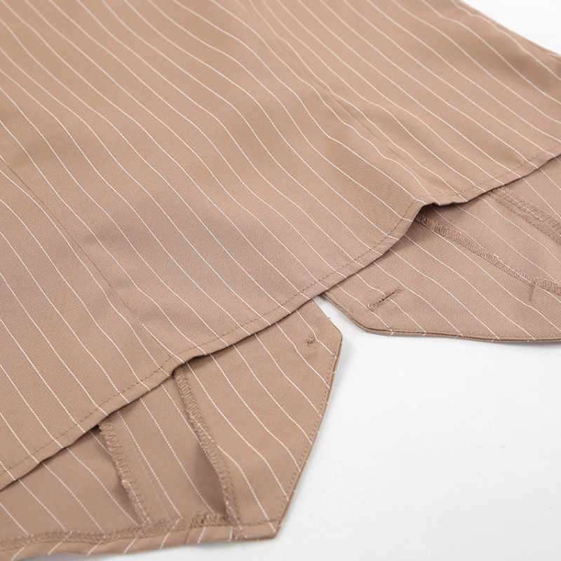 Women's Pinstripe Vest And Pants Set - A.A.Y FASHION