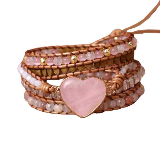 Women's Rose Quartz Bracelet - Fashion Love Jewelry - A.A.Y FASHION