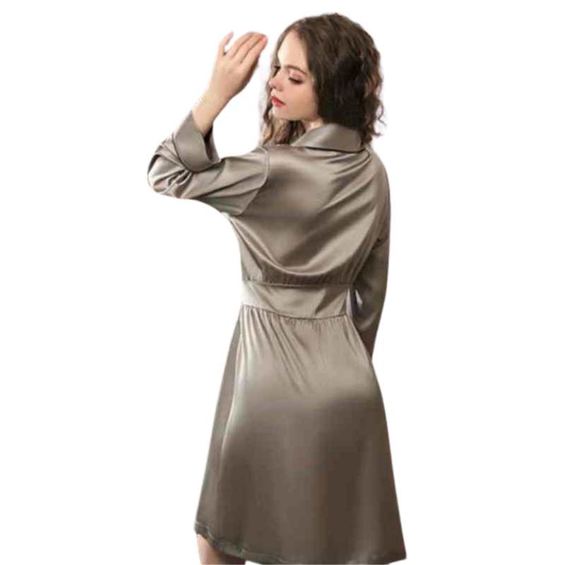 Women's Satin Night Robe Women's Bridal Kimono - A.A.Y FASHION