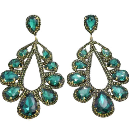 Gold Water Diamond Fashion Earrings  - A.A.Y FASHION