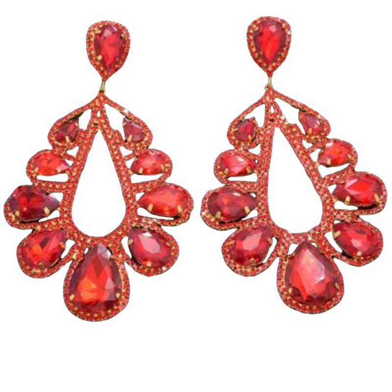 Gold Water Diamond Fashion Earrings  - A.A.Y FASHION