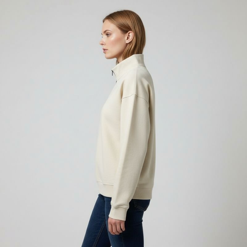 A.A.Y CORE Women’s Heavyweight Quarter‑Zip Sweatshirt, PODpartner