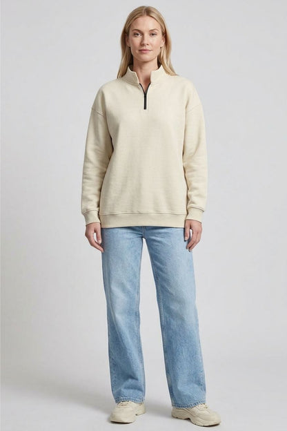 A.A.Y CORE Women’s Heavyweight Quarter‑Zip Sweatshirt, PODpartner