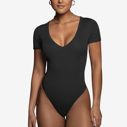 Women’s Cotton V‑Neck Bodysuit