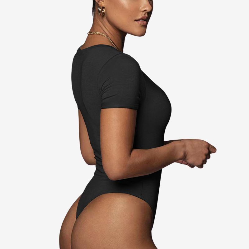 Women’s Cotton V‑Neck Bodysuit, BuckyDrop