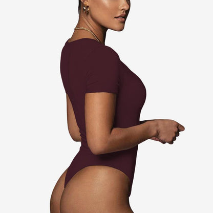 Women’s Cotton V‑Neck Bodysuit, BuckyDrop