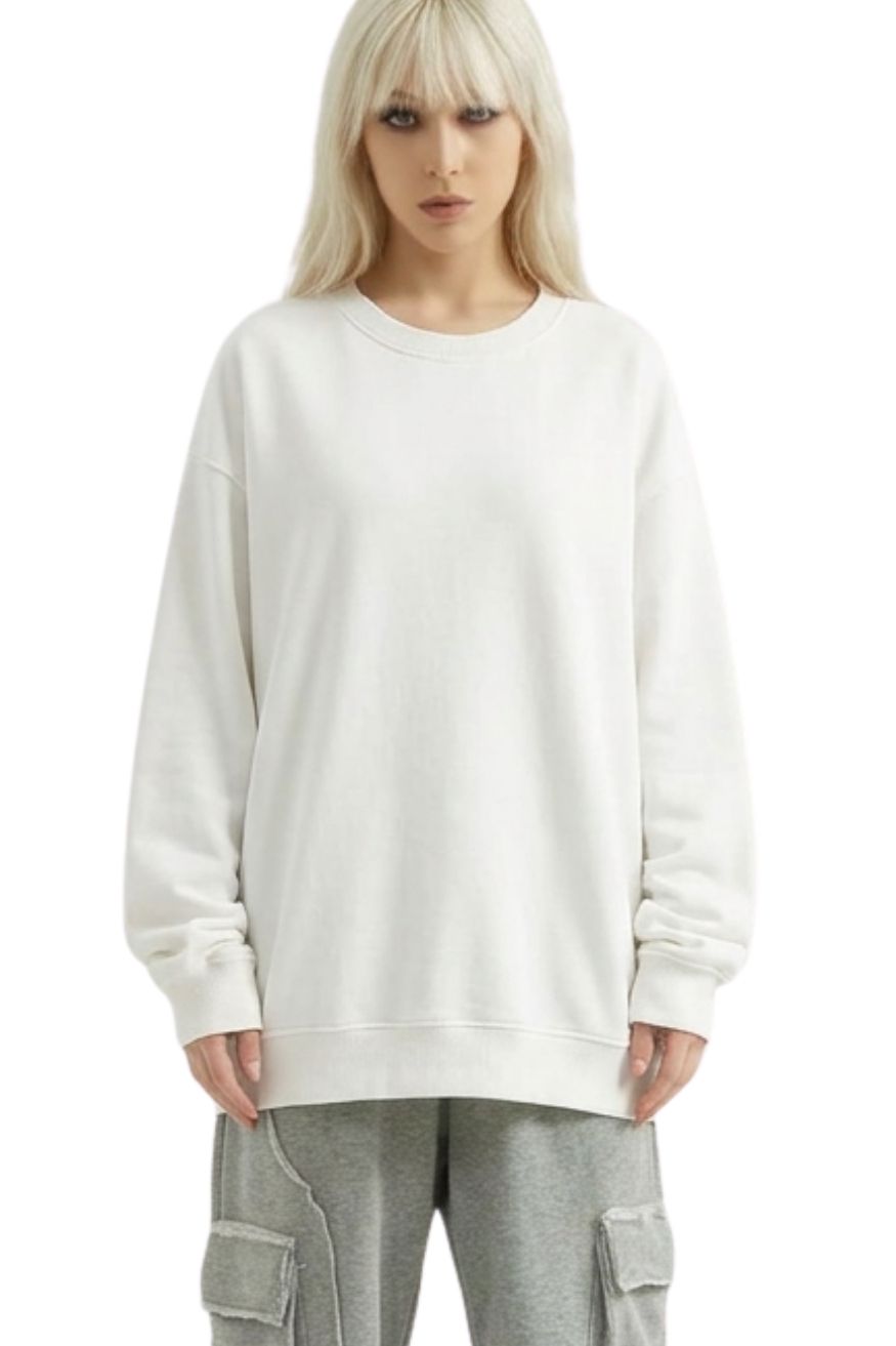 Women's Heavyweight Casual Long Sleeves Crewneck Sweatshirts, PODpartner