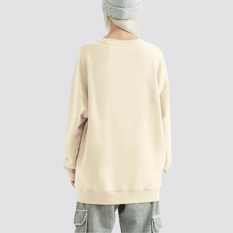 Women's Heavyweight Casual Long Sleeves Crewneck Sweatshirts, PODpartner
