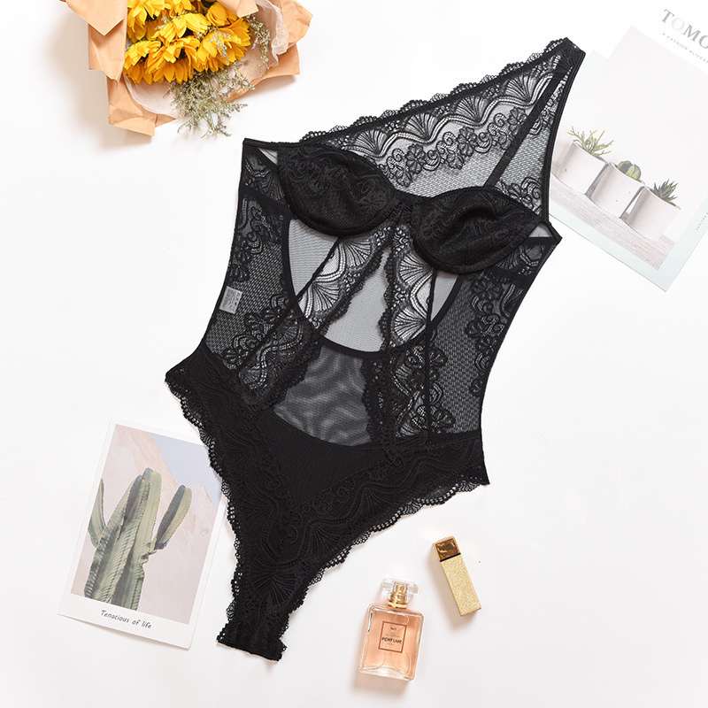 Women’s Lacy One-Shoulder Bodysuit, Yiwu Cujia Trade Co., Ltd