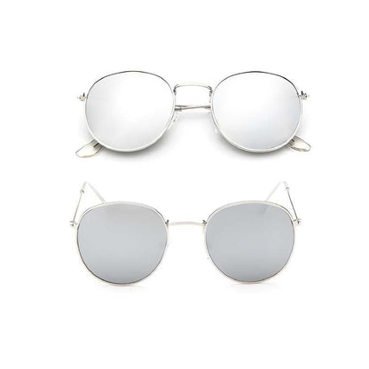 Women's Round Metal Frame Sunglasses - Unisex - Various Colors - A.A.Y FASHION
