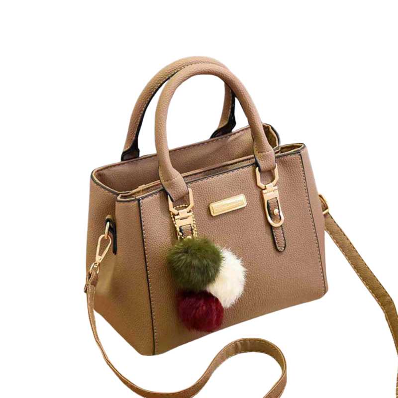 Leather Handbag with Long Shoulder Straps - A.A.Y FASHION