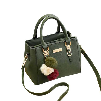 Women's Faux Leather Handbag with Long Shoulder Straps - A.A.Y FASHION