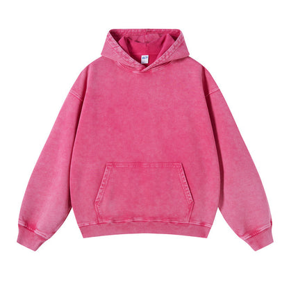 Women’s Oversized Acid Wash Hoodie – Heavyweight Cotton Sweatshirt, Yiwu Cujia Trade Co., Ltd