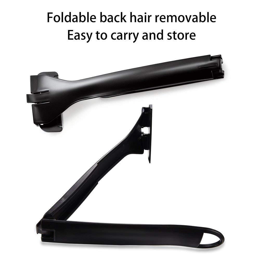 Folding Back Shaver with Replaceable Blades