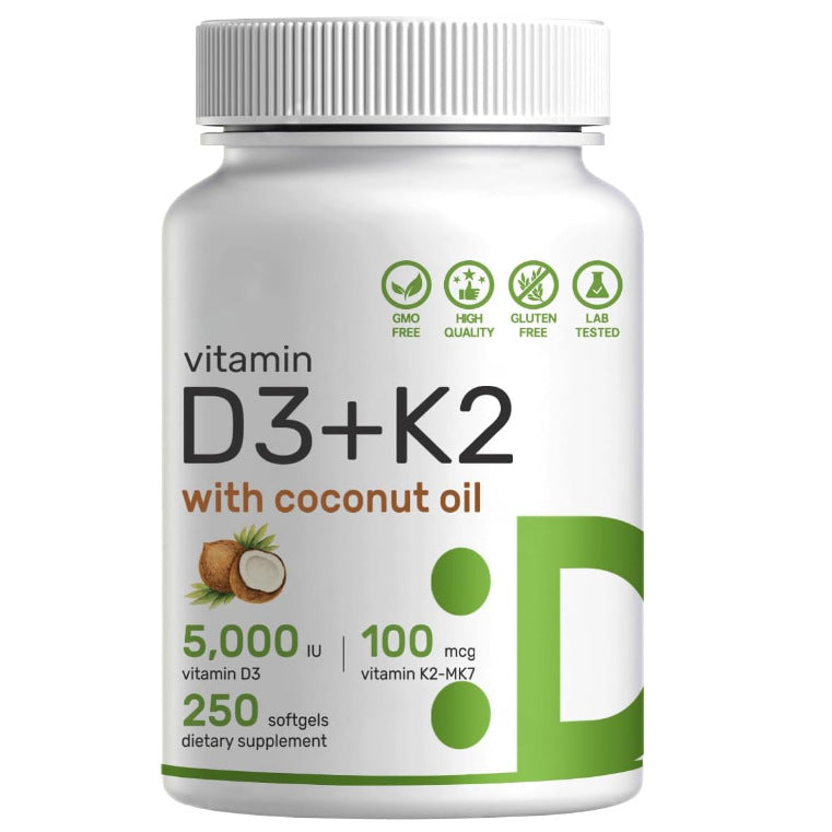 High-Potency Vitamin D3 with K2 MK7 – 240 Softgels, Yiwu Cujia Trade Co., Ltd