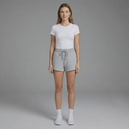 A.A.Y CORE Women’s High‑Waisted Drawstring Sweat Shorts – Summer Lounge & Workout Shorts with Pockets, ODMPOD