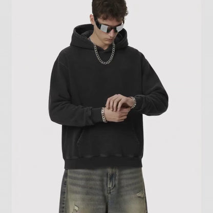 A.A.Y CORE Mens Heavyweight Acid Washed Hoodie,BuckyDrop