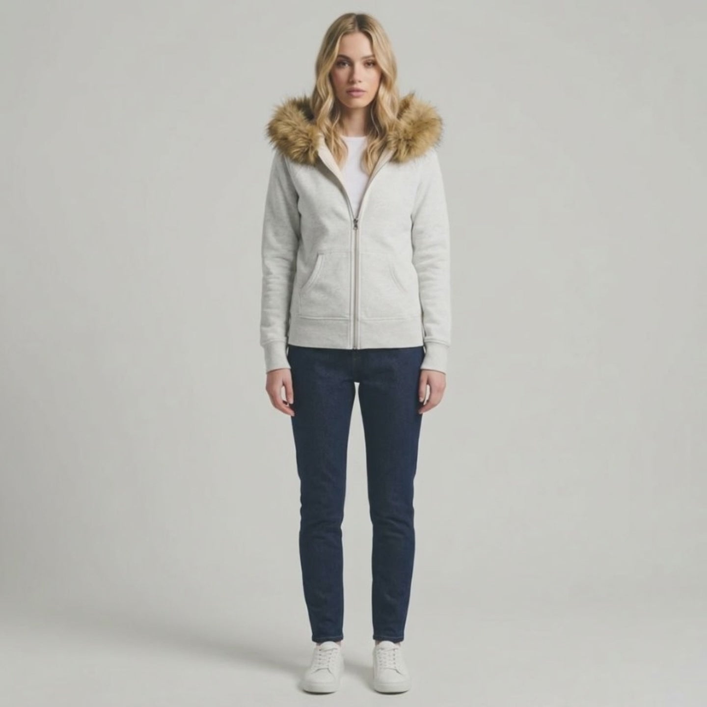 A.A.Y CORE Women’s Faux Fur Hooded Zip Jacket, PODpartner

