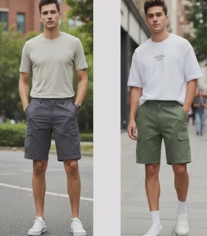 A.A.Y CORE Men's Classic Cargo Stretch Shorts, BuckyDrop