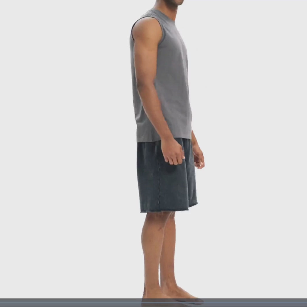 A.A.Y CORE Men’s Workout Tank Top – Sleeveless Cotton Gym Loose‑Fit Tee, ODMPOD