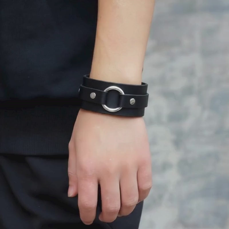 A.A.Y CORE Wide Strap Leather Cuff , BuckyDrop