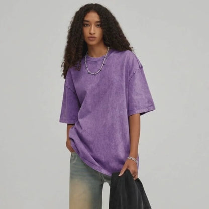 A.A.Y CORE Women’s Acid‑Washed Oversized Tee, PODpartner