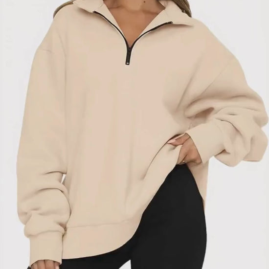 A.A.Y CORE Women’s Heavyweight Quarter‑Zip Sweatshirt, BuckyDrop