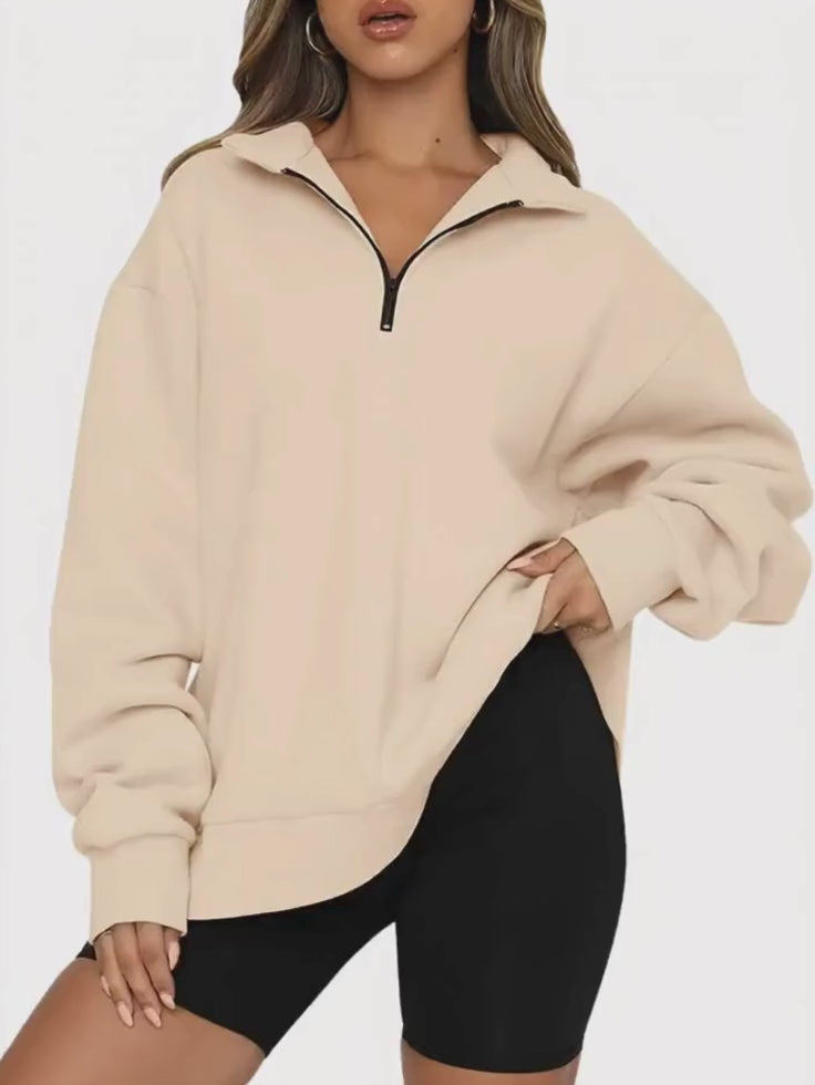 A.A.Y CORE Women’s Heavyweight Quarter‑Zip Sweatshirt, BuckyDrop