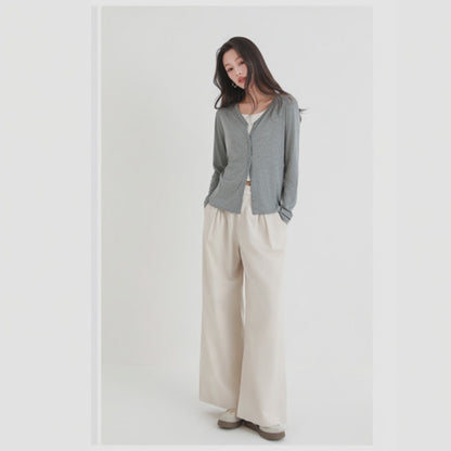 A.A.Y CORE Lightweight V-Neck Cardigan Sweater, BuckyDrop