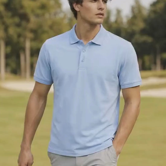 A.A.Y CORE Mens Midweight Cotton Blend Polo Shirt, BuckyDrop