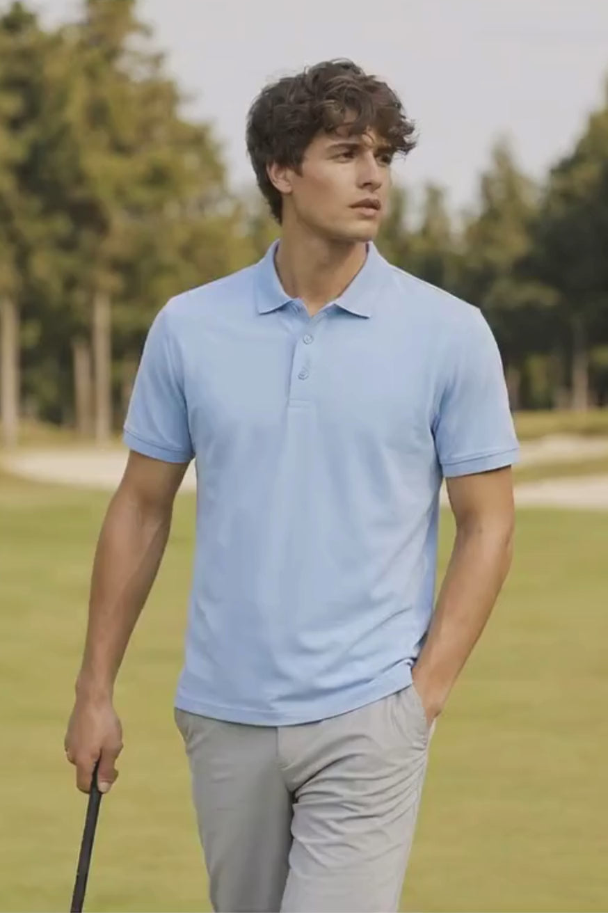 A.A.Y CORE Mens Midweight Cotton Blend Polo Shirt, BuckyDrop