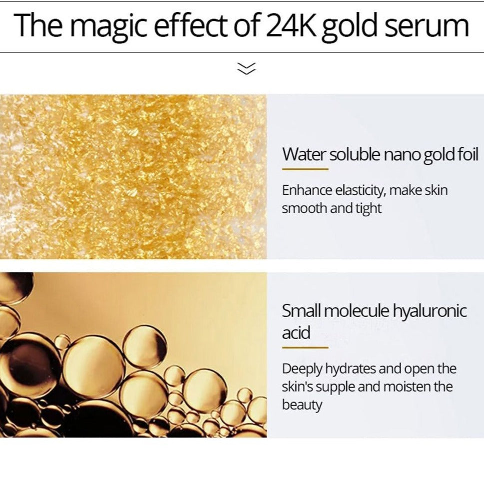 24K Gold Hydrating Beauty Serum - Anti-Aging Formula-Cosmetics-Beauty-Anti-Wrinkle-Hyaluronic Acid - A.A.Y FASHION