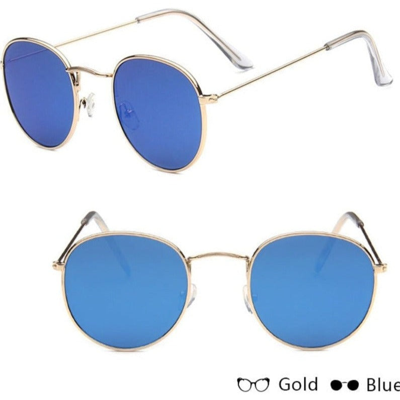 Round Metal Frame Sunglasses - Unisex - Various Colors - A.A.Y FASHION
