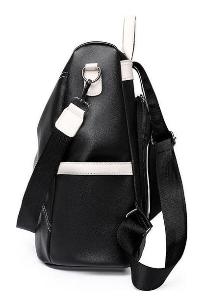 Soft Vegan Leather Backpack for all genders - Solid Colors - A.A.Y FASHION